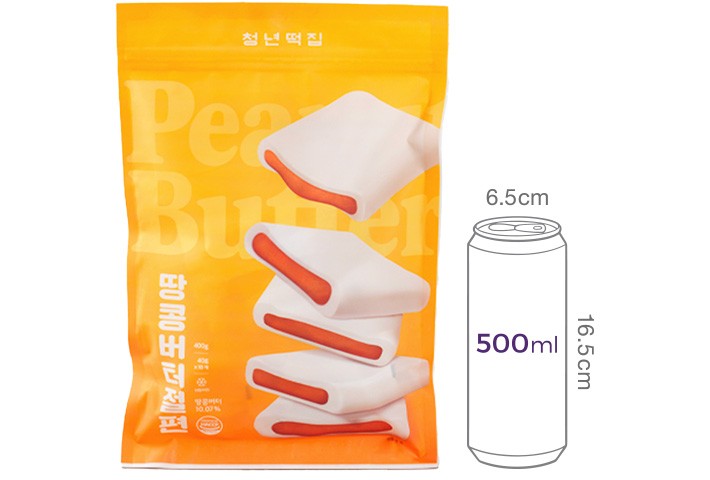 청년떡집 저당 땅콩버터 절편